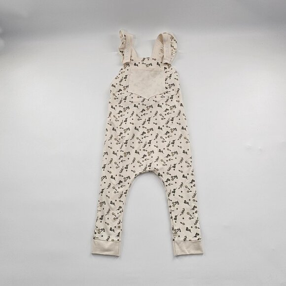 NWT Lil Lemons Floral Toddler Girls Pocket Romper Size 3T - Picture 3 of 6